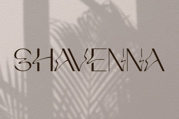 Shavenna Font PNG with transparent background - Preview 1