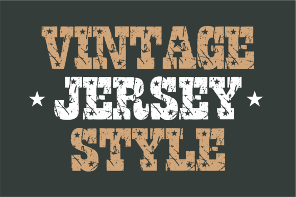 Vintage Jersey Style font