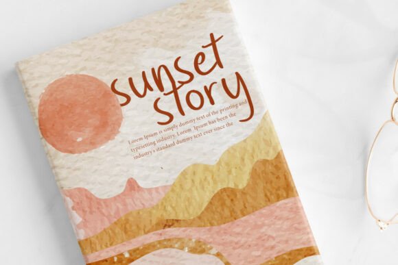 Aesthetic Sunset Font - Preview 2
