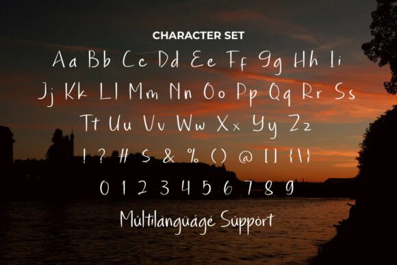 Aesthetic Sunset Font - Preview 4