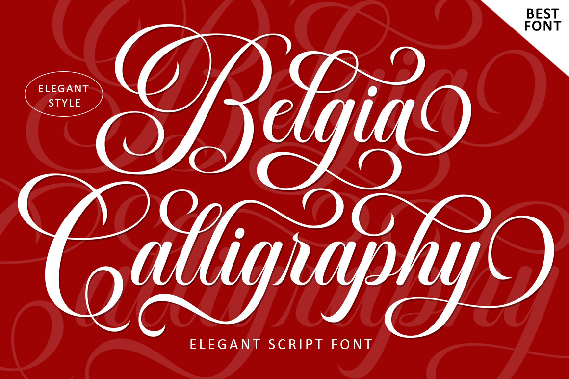 Belgia Calligraphy Font