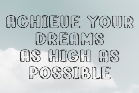 Bubble Bursh Font - Preview 2
