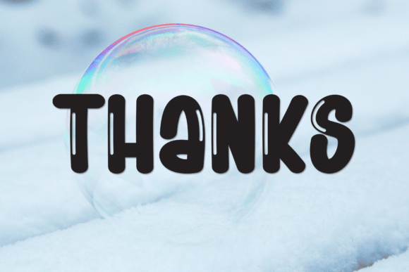 Bubble Winter Font - Preview 6