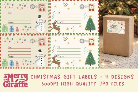 Christmas Gift Tag Label Templates