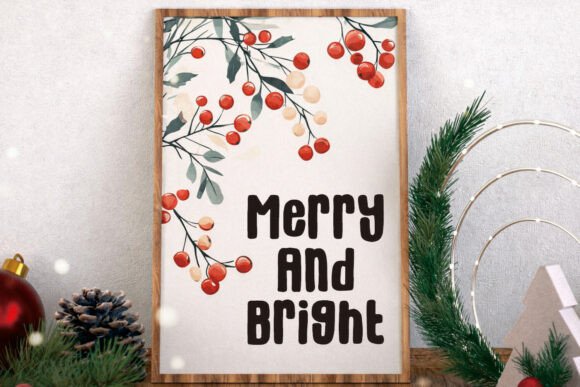 Christmas Seafood Font PNG with transparent background - Preview 2