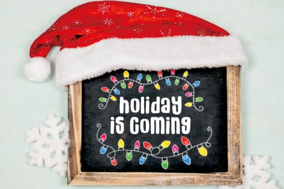 Christmas Seafood Font PNG with transparent background - Preview 5
