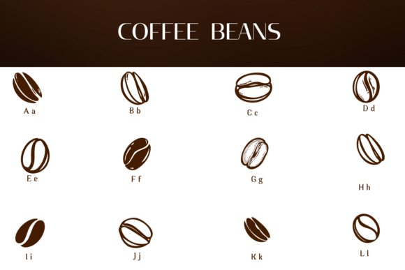 Coffee Beans Font - Preview 1