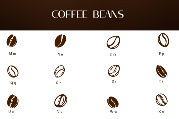 Coffee Beans Font - Preview 2