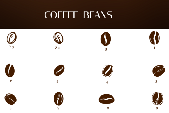 Coffee Beans Font - Preview 3