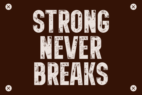 Dirty Strong Font - Preview 1