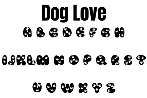 Dog Love Font - Preview 1