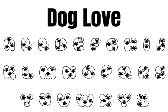 Dog Love Font - Preview 2