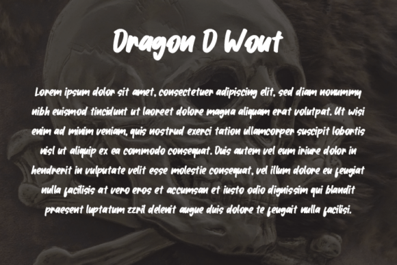 Dragon D Wout Font - Preview 2