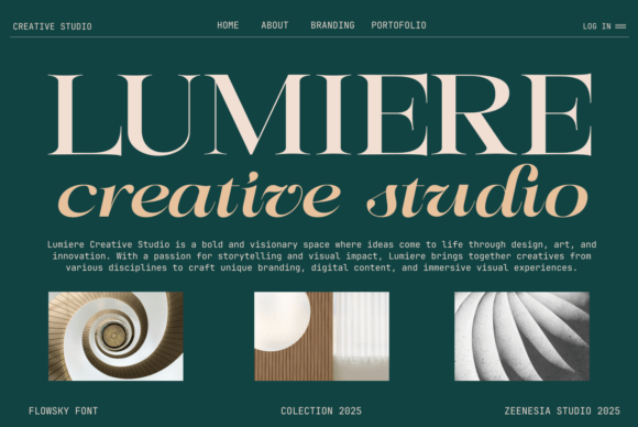 Flowsky Editorial Font - Preview 2