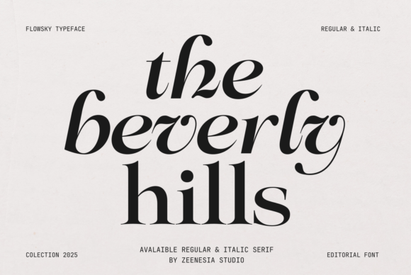 Flowsky Editorial Font - Preview 4