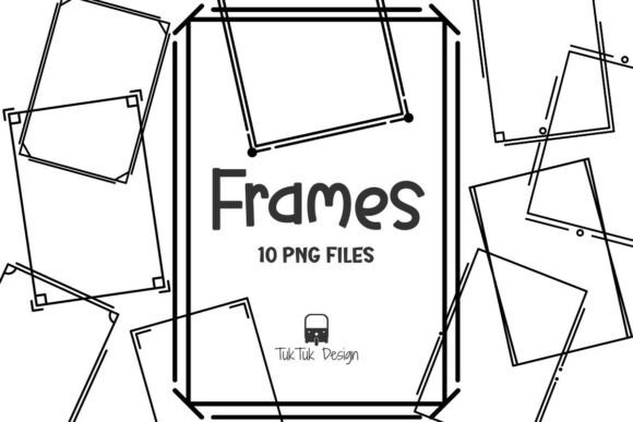 Frame Border Decorative Element PNG Art