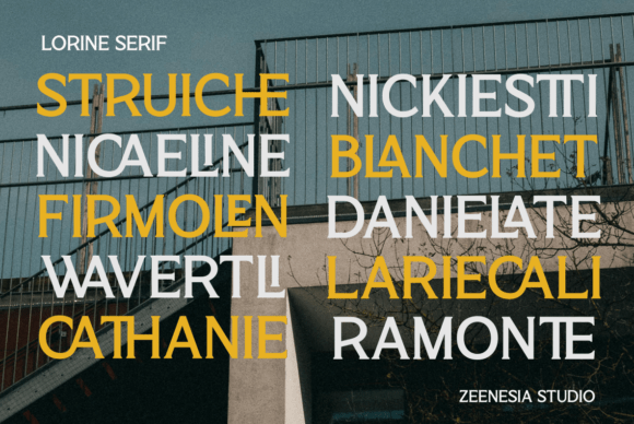 Lorine Font PNG with transparent background - Preview 5