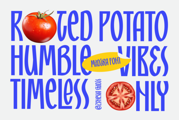 Mandiora Font PNG with transparent background - Preview 2