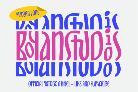 Mandiora Font PNG with transparent background - Preview 5