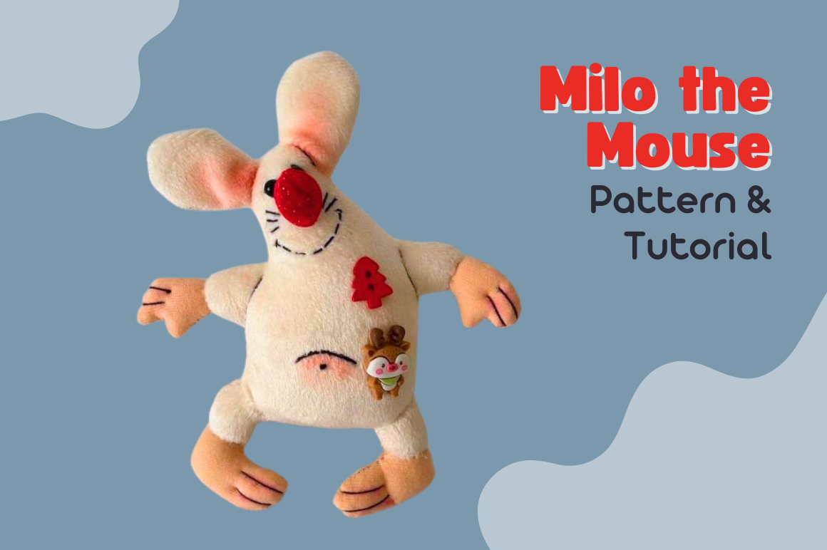 Mouse Plush Sewing Pattern PDF