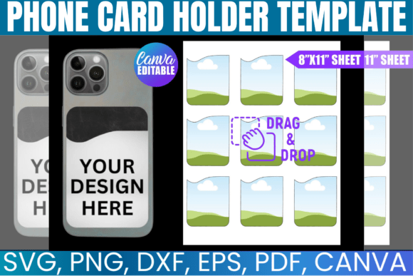 Phone Card Holder Canva Template