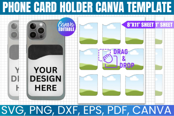 Phone Card Holder Canva Template