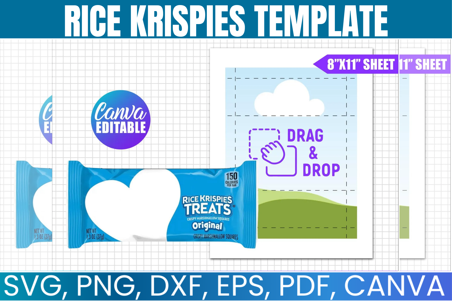 Rice Krispies Template, Party Favor