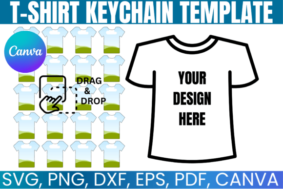 T-Shirt Keychain Canva Template