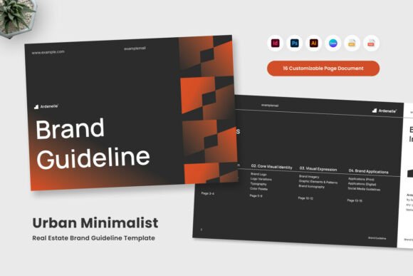 Urban Minimalist Real Estate Brand Guide Graphic Brand Guidelines By twinletter
