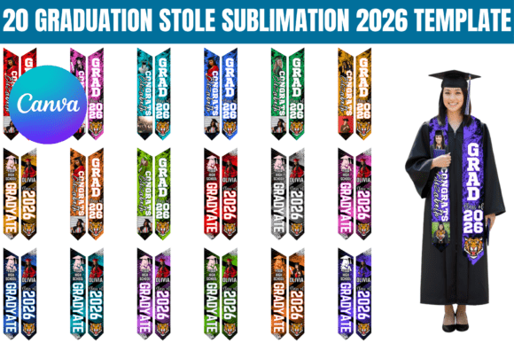 20 Graduation Stole 2026 Template Graphic Print Templates By Gfx Shaown