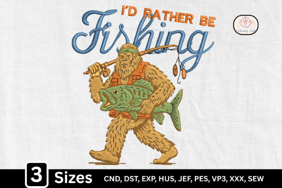 Bigfoot I’d Rather Be Fishing