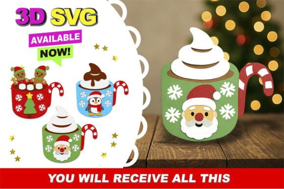 Holidays 3D SVG Cut Files for Paper Crafts - Creative Fabrica - Page 27 ...