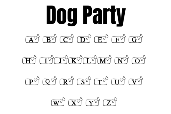 Dog Party Font - Preview 1