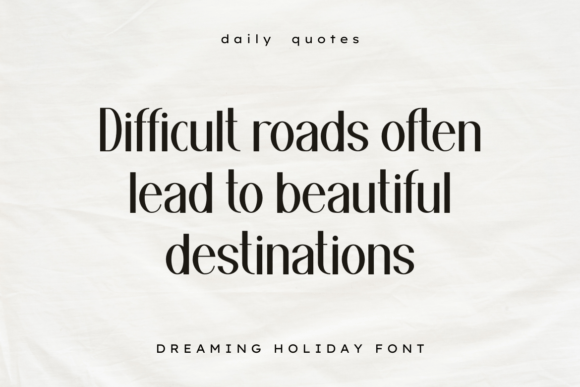 Dreaming Holiday Font - Preview 2