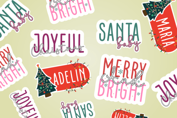 Everfrost Christmas Duo Font PNG with transparent background - Preview 3