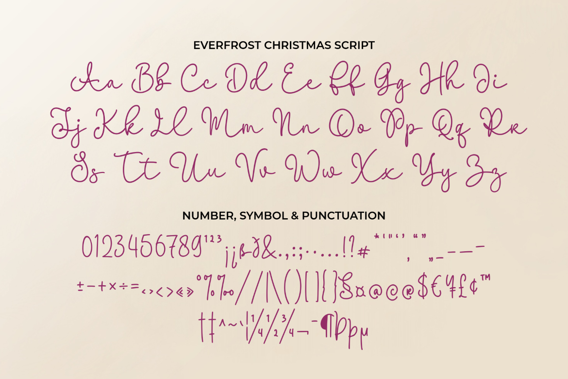 Everfrost Christmas Duo Font - photo 9