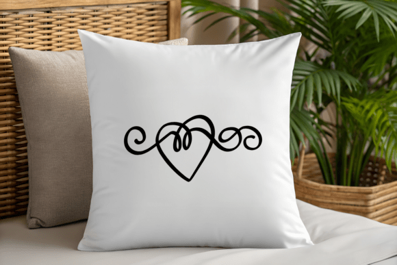 Heart Flourish Lines Font - Preview 4