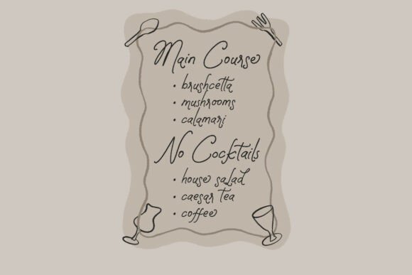 Jelina Nostalgia Font PNG with transparent background - Preview 6