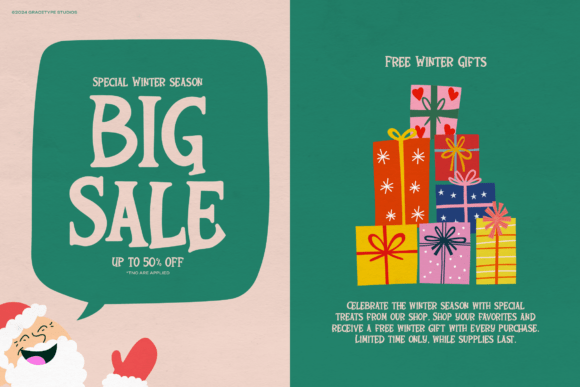 Jingle Cheer Font PNG with transparent background - Preview 2