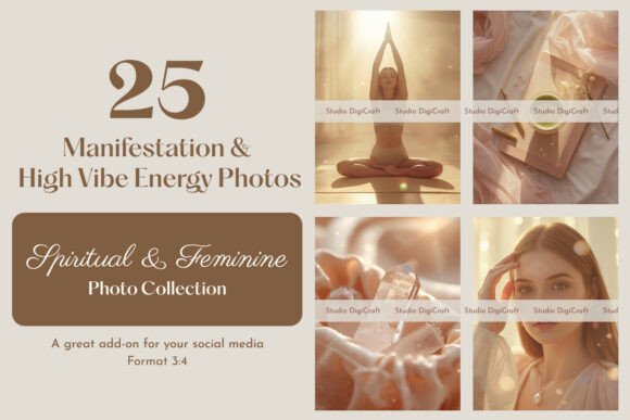 Manifestation & High Vibe Energy Photos Grafik KI Grafiken Von studio.digicraft