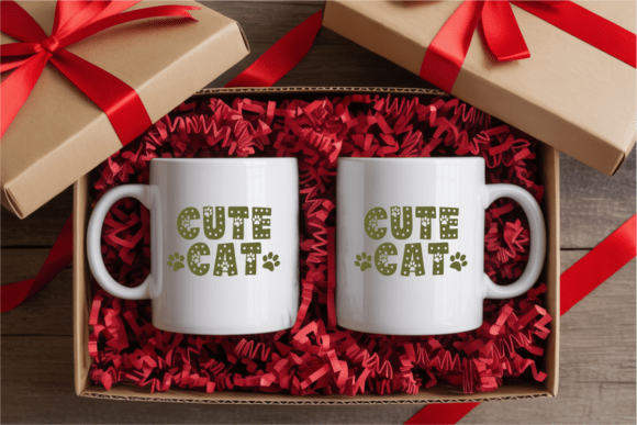 Polka Cat Font PNG with transparent background - Preview 2