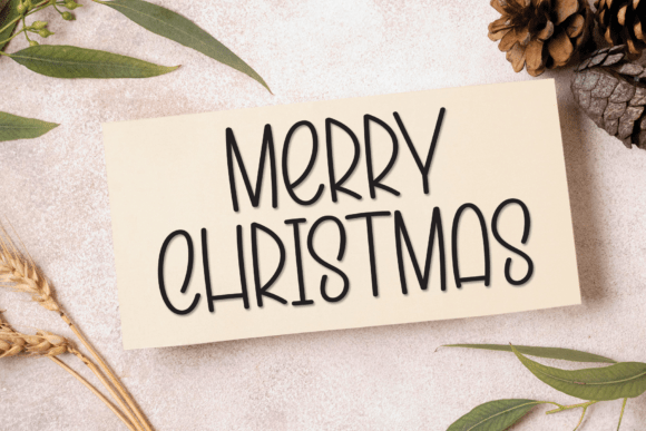 Santa Choco Font PNG with transparent background - Preview 4
