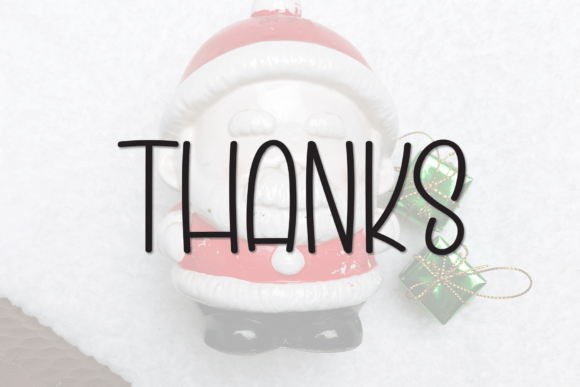 Santa Choco Font PNG with transparent background - Preview 6