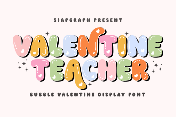 Valentine Teacher Display Font By SiapGraph