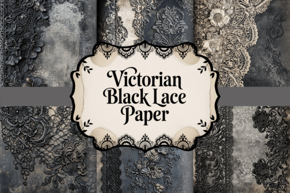 Victorian Black Lace Paper