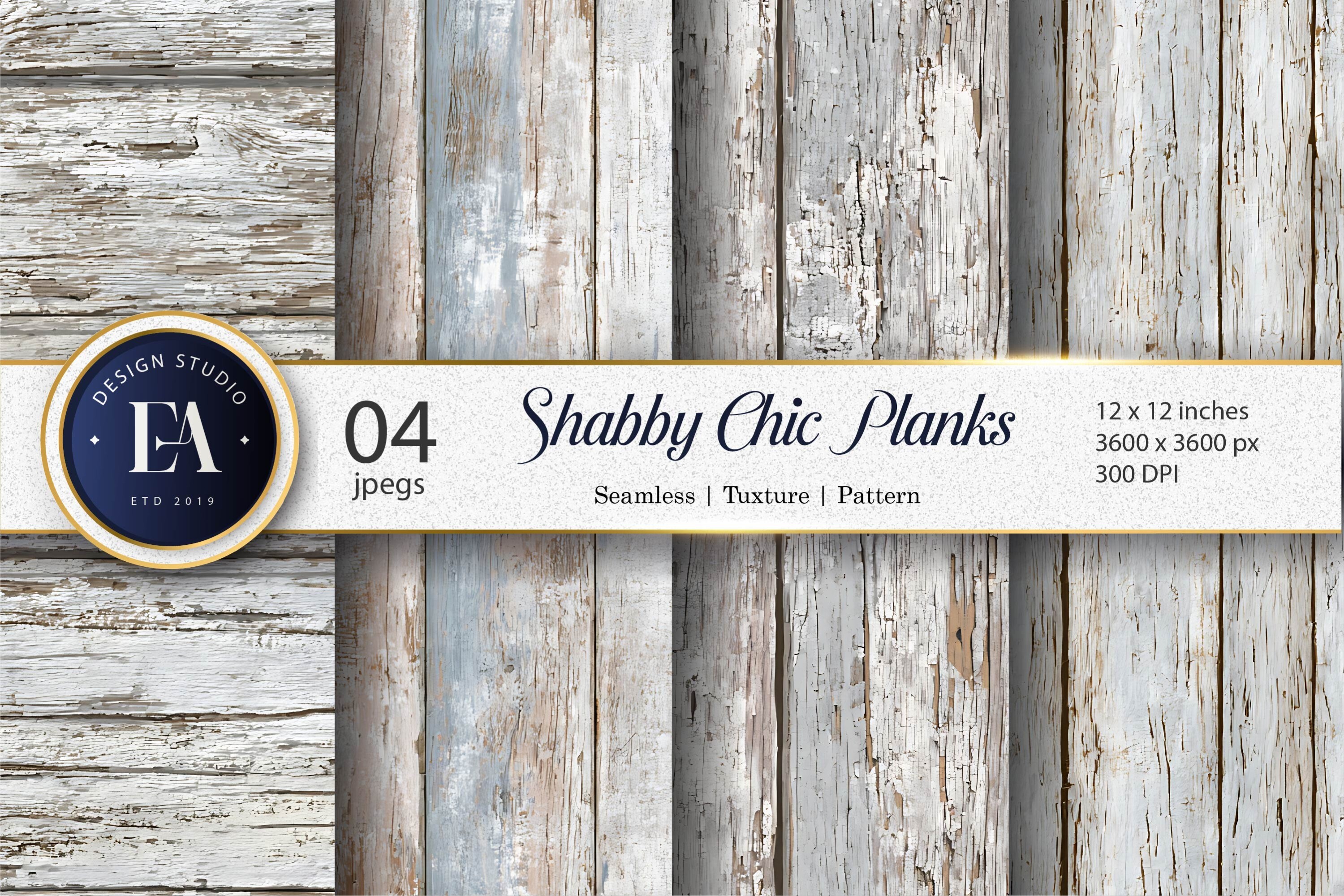 Whitewashed Wood Digital Paper