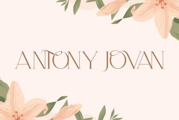 Antony Jovan Font - Preview 1