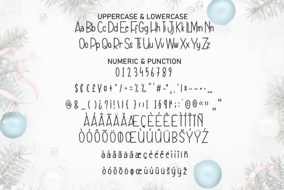 Background Christmas Font - Preview 6