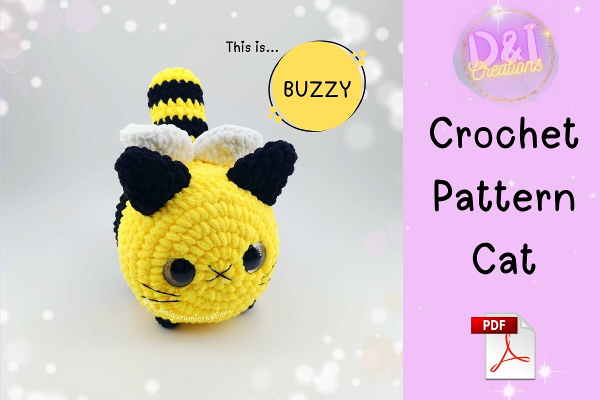 Bee Cat Crochet Pattern Amigurumi