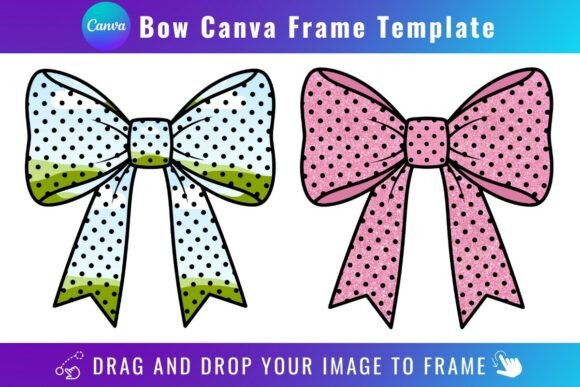 Bow Canva Frame Template